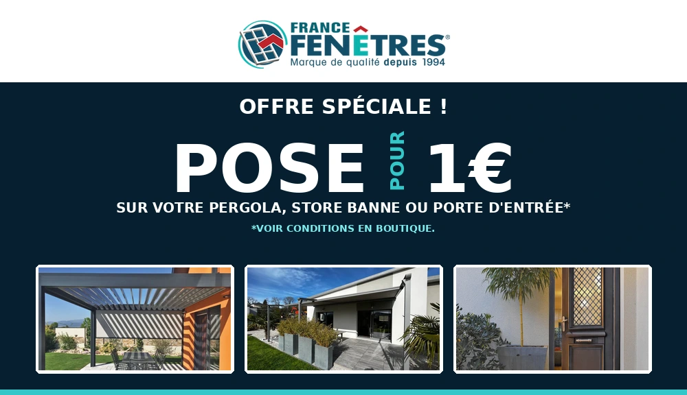 Offre spéciale : pose pour 1 €