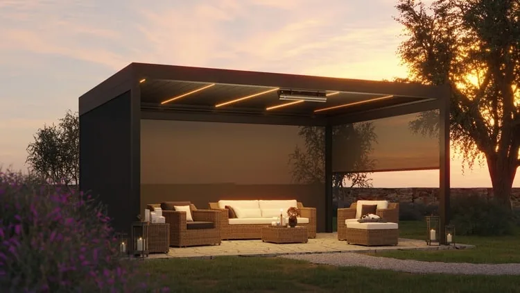 Réalisation à Houilles : Installation d’une pergola B160 - Marque Brustor